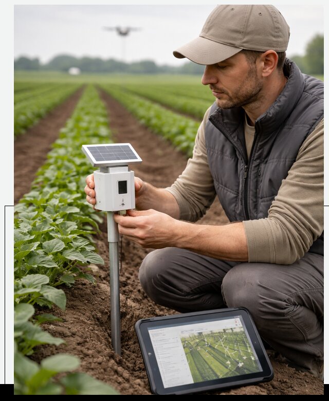 IoT мониторинг сельскохозяйственных полей и контроля в Салавате